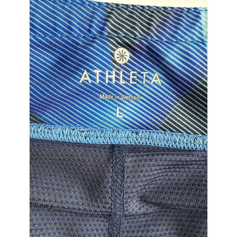 Athleta Womens Electric Geo Sport Skort Skirt Size L Tennis Golf Pickleball